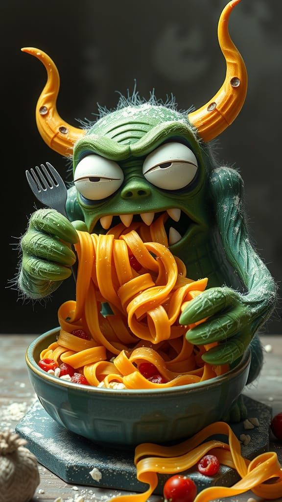 Pasta Eating Monster