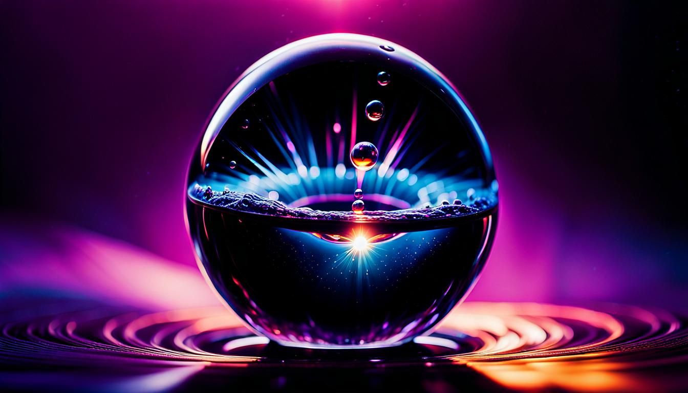 Surreal Exploding Tears at Edge of Black Hole