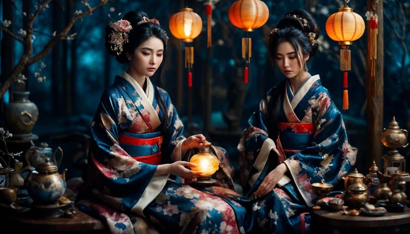 Japanese evening lights