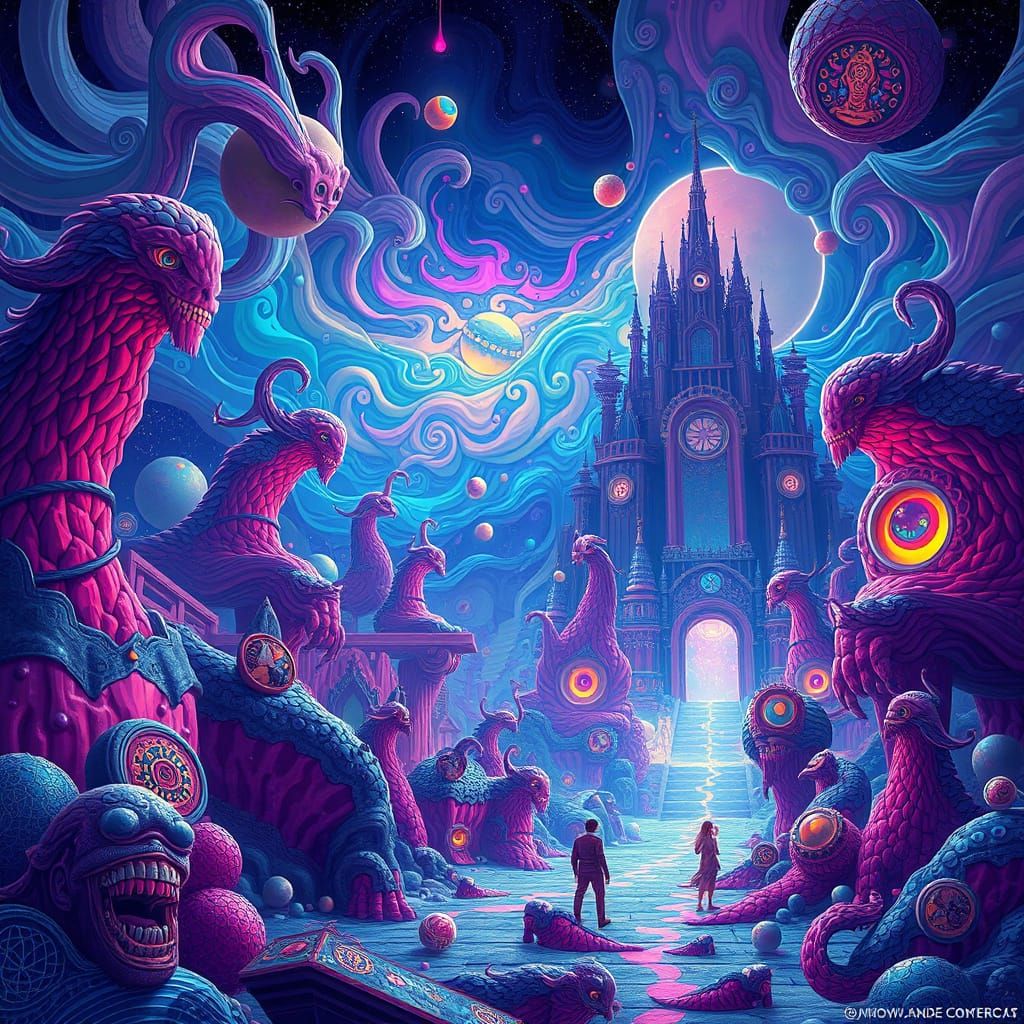 Surreal Dreamlike Scene in Ethereal Atmosphere