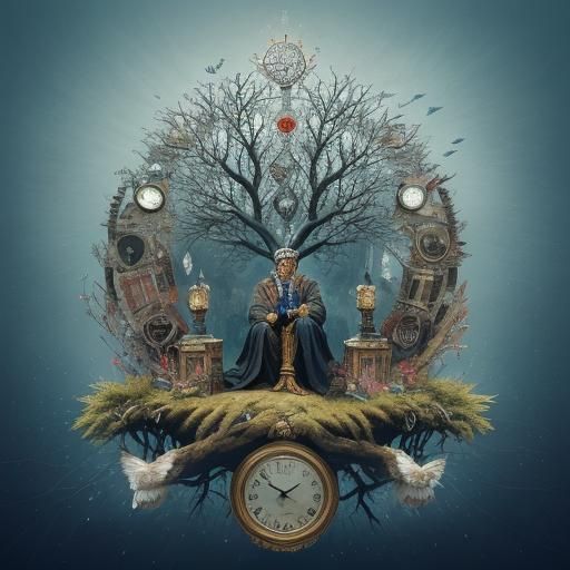 Crowded Hills of Time: A Surreal Meditation