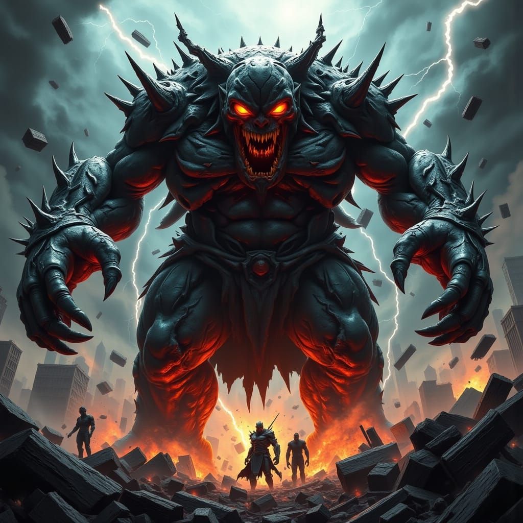 Cyberpunk Horror Abomination Emerges from the Shadows