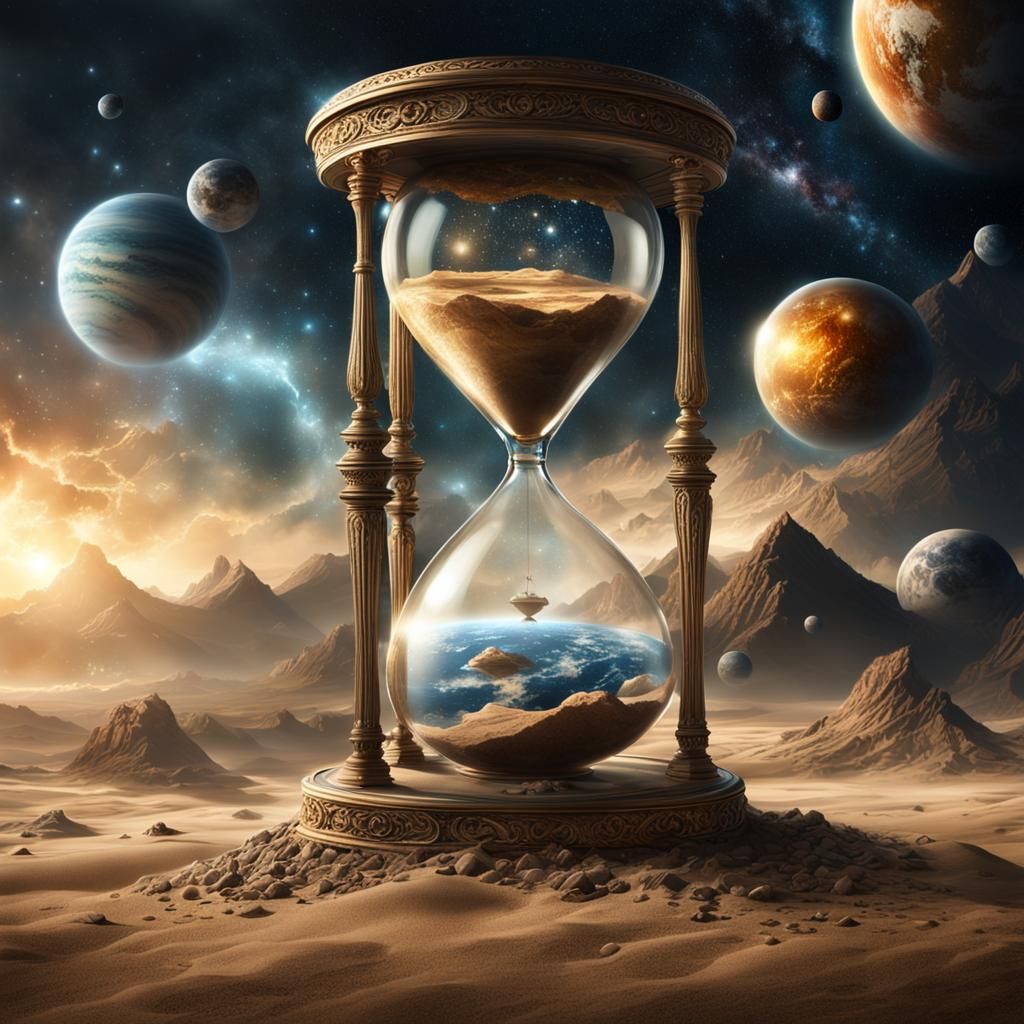 Cosmic Hourglass: Planets Mark Time's End