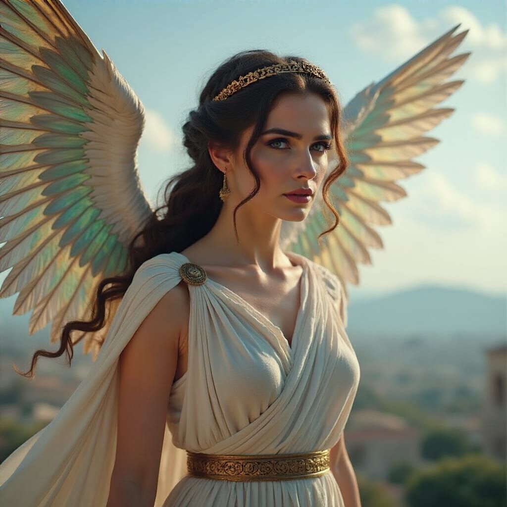 Arke: Greek Goddess in Flight, Cinematic Film Still