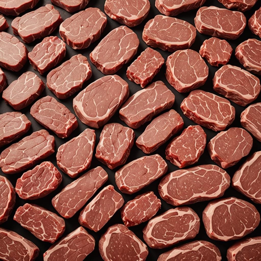 Unsettling AI Rendition of Institutional Meat