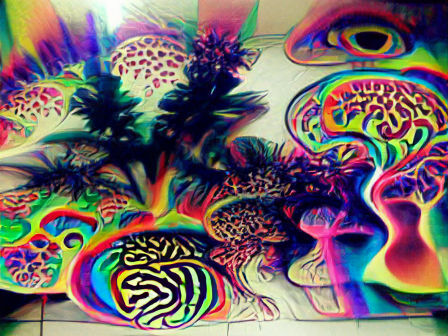 Vibrant Psychedelic Abstract Design