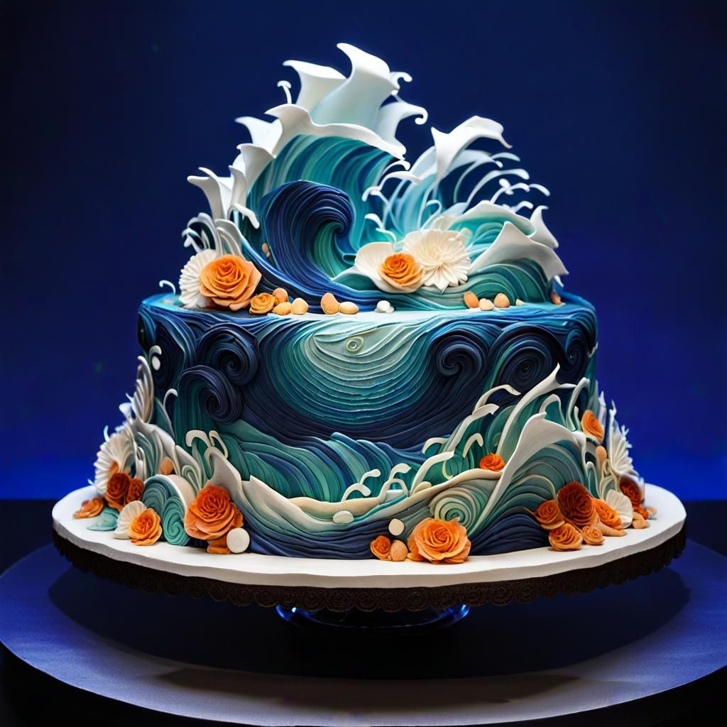 Wave cake