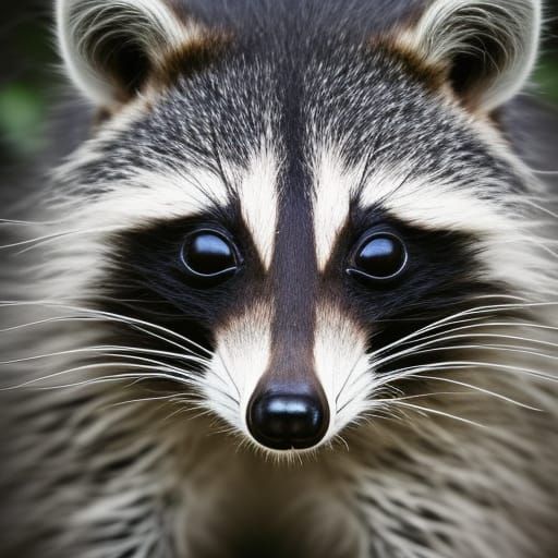 Hyperrealistic Raccoon Portrait in High Definition