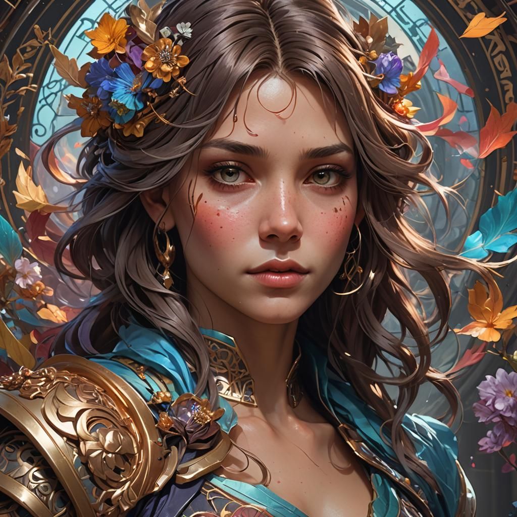 Detailed CasperandBoo Portrait in Hyperreal Art Style