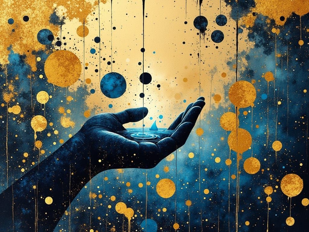 Gurfa: the amount of water that can be held in one hand, metaphorically represents cherishing life's simple moments