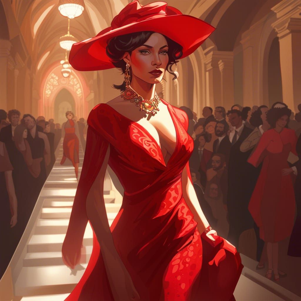 Leopard Print Dress on Fashion Catwalk