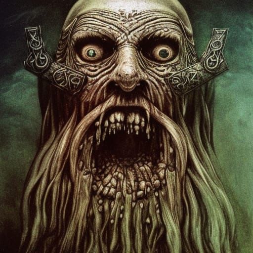 Viking Druid Lich Mermaid King Portrait