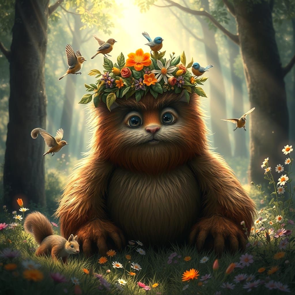 Whimsical Guardian of the Enchanted Forest