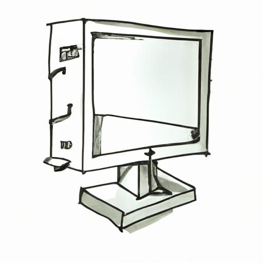 Old Monitor in Professional Croquis Style