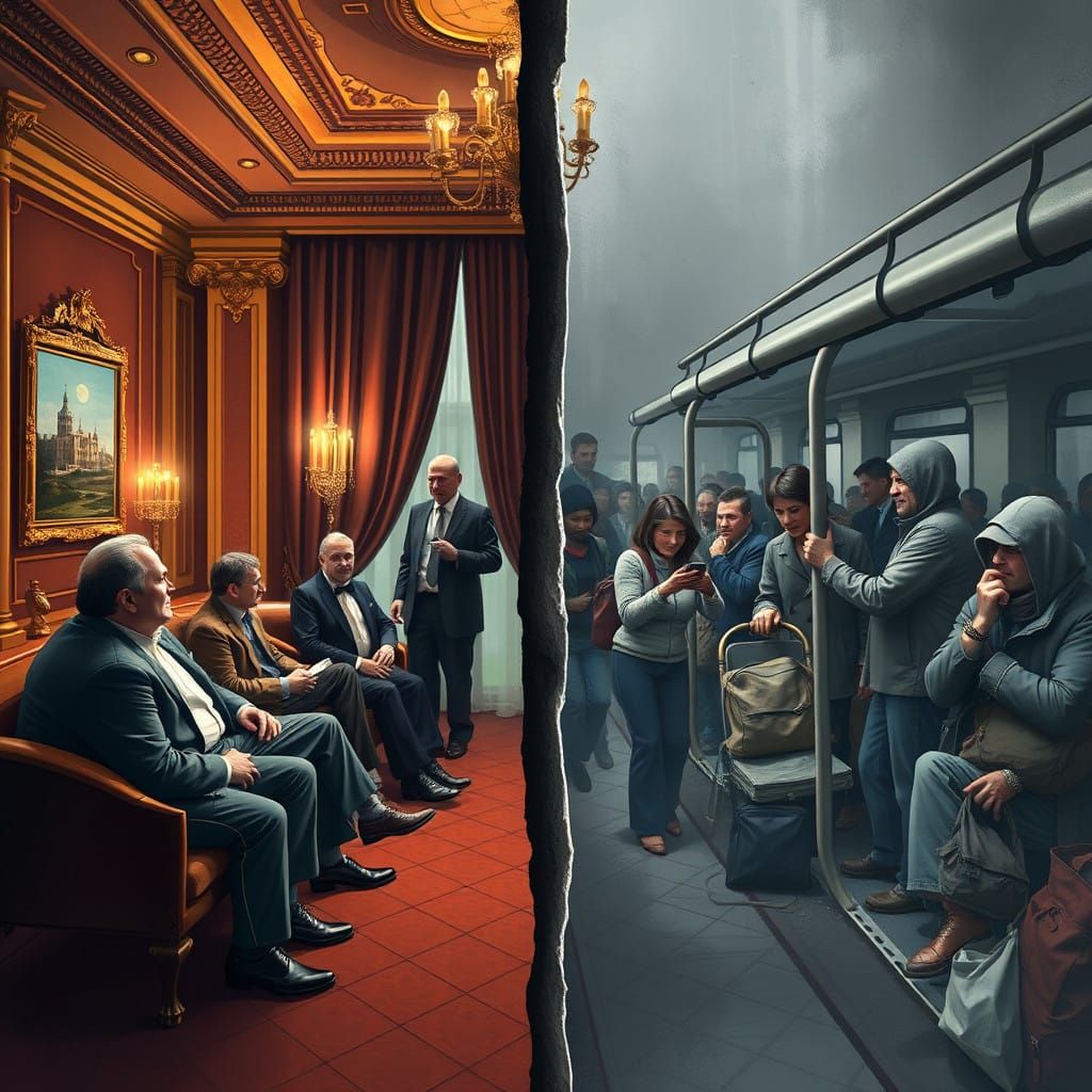 Russia's Widening Class Divide in Stark Contrast