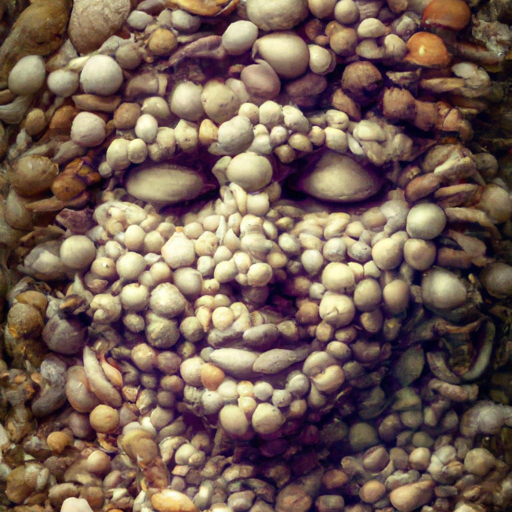 Seashell Face: A Dramatic Digital Painting