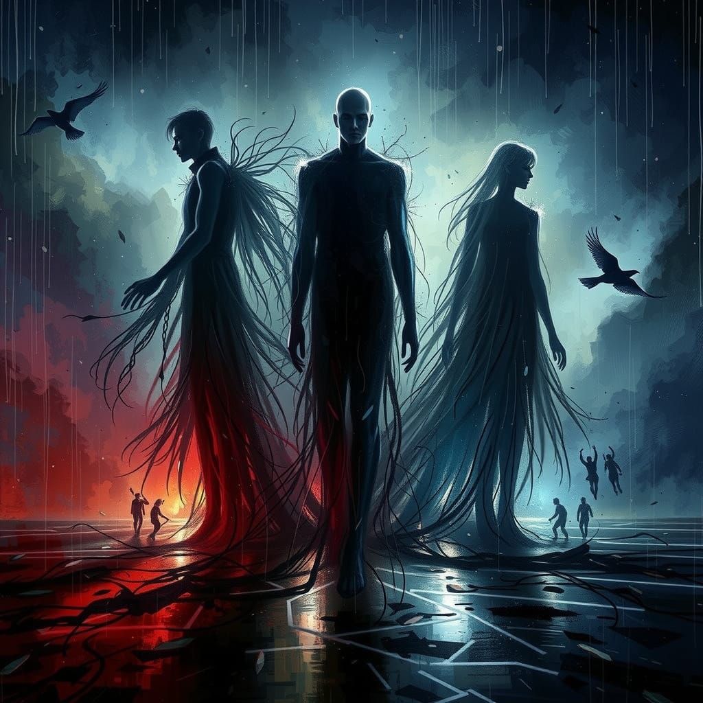 Abstract Shadows of Lost Thoughts