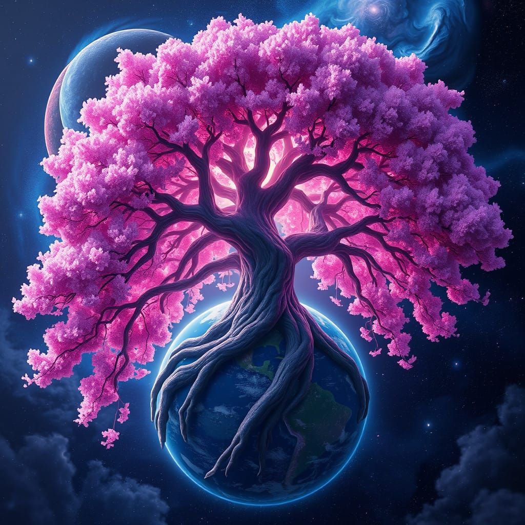 Tree of Life in Cosmic Harmony with Galaxy