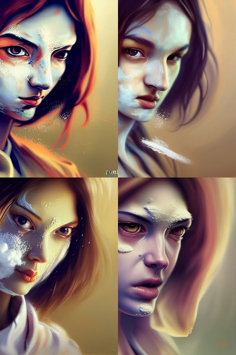 Flour-Covered Chef: Expressionist Character Concept Art