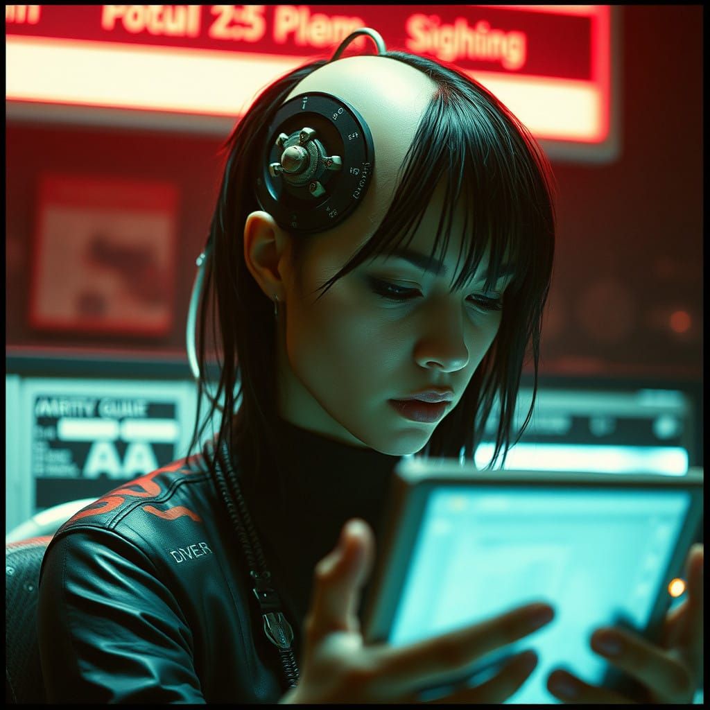 Shadowrun Matrix Hacker in Cinematic Film Still