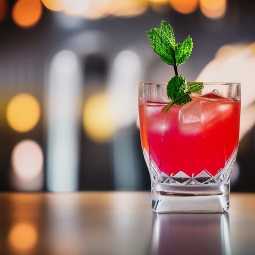 Professional Photo of a Colorful Cocktail