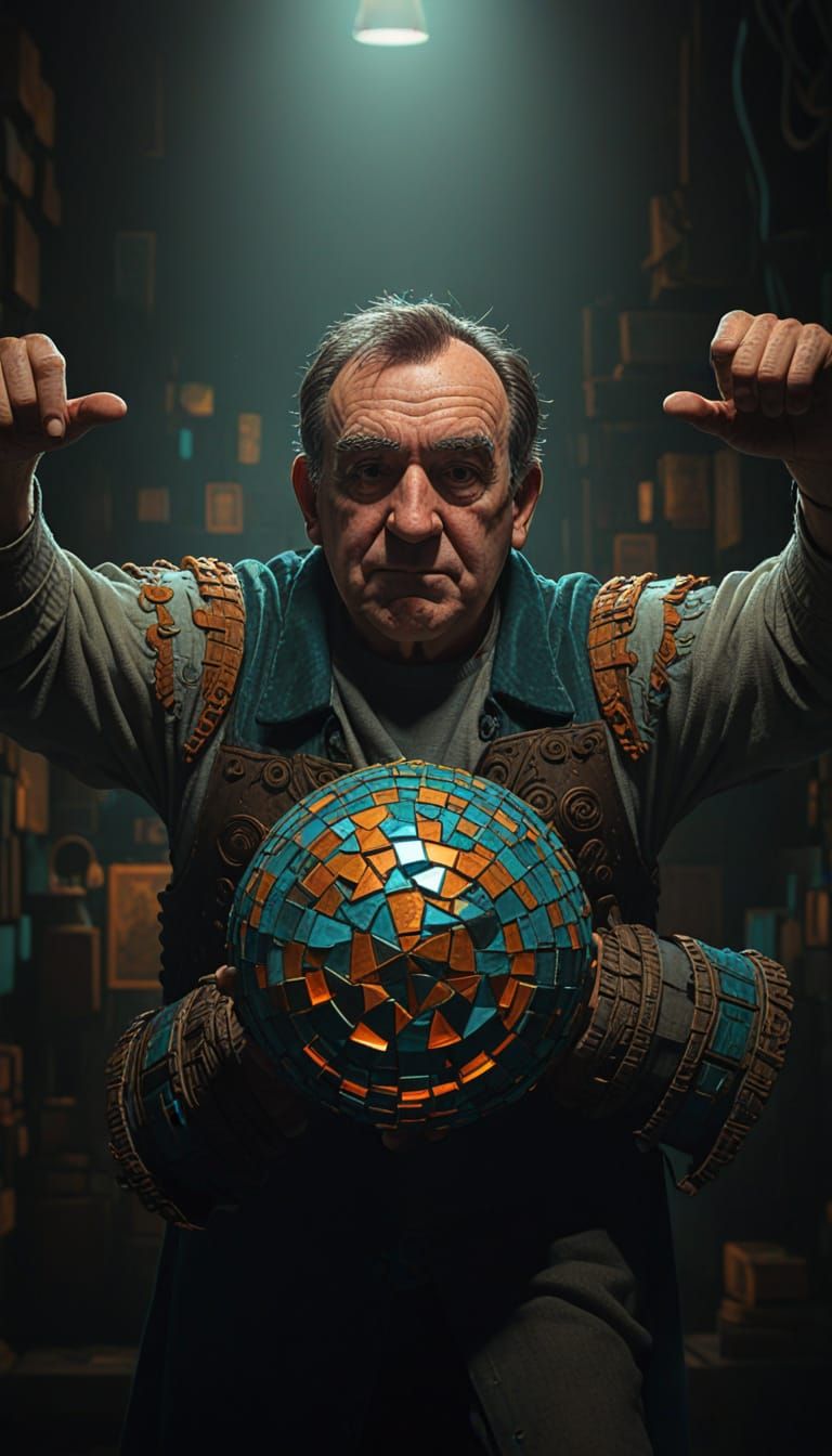 Vibrant Nighttime Scene in Azure, 8K Concept Art