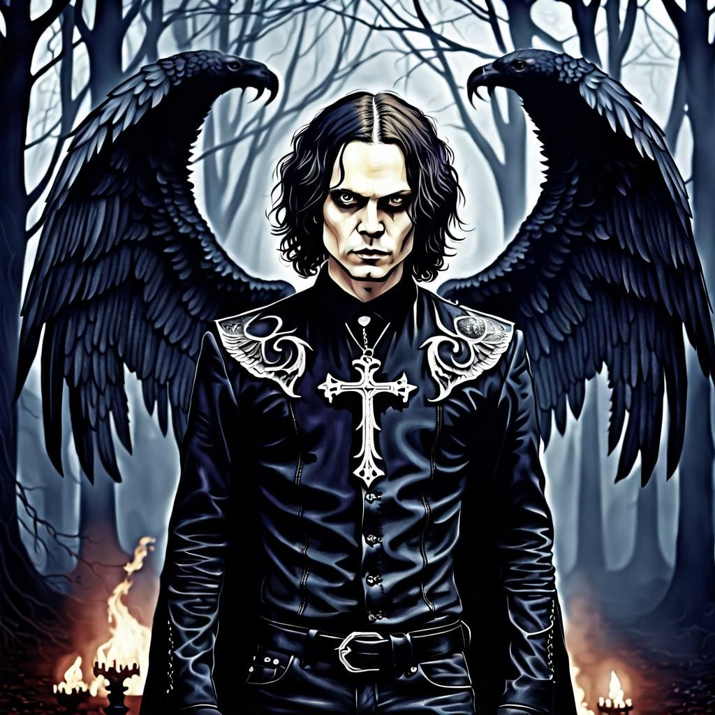 Ville Valo as a dark angel