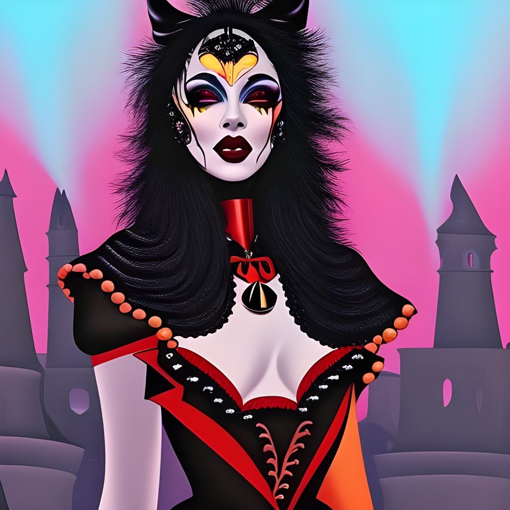 Gothic Vampire in Rome: 70s Candy Art