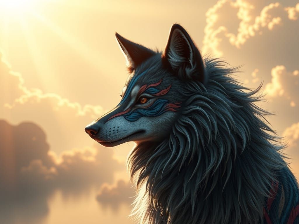 Nine-Tailed Wolf in Chinese Mythology, Detailed Fur