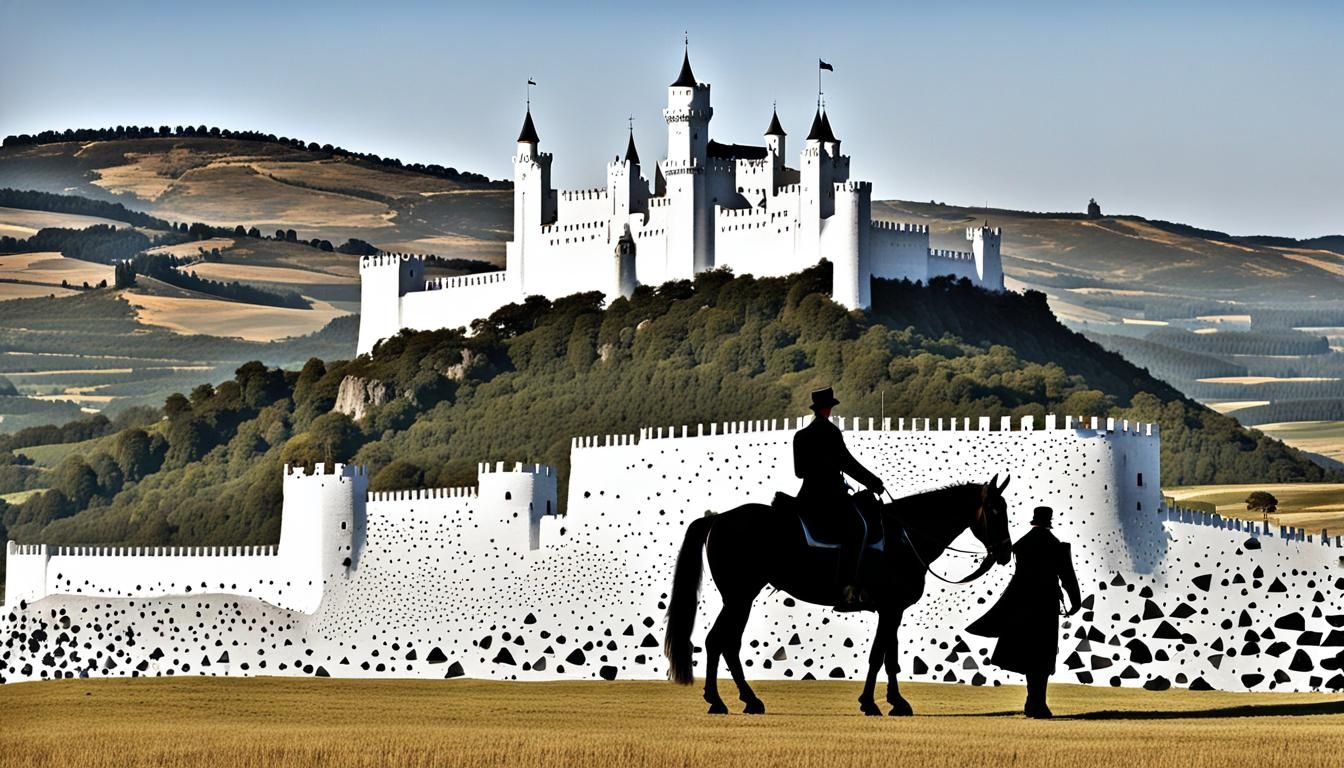 Romantic Luminism: Knight and Distant Castle View