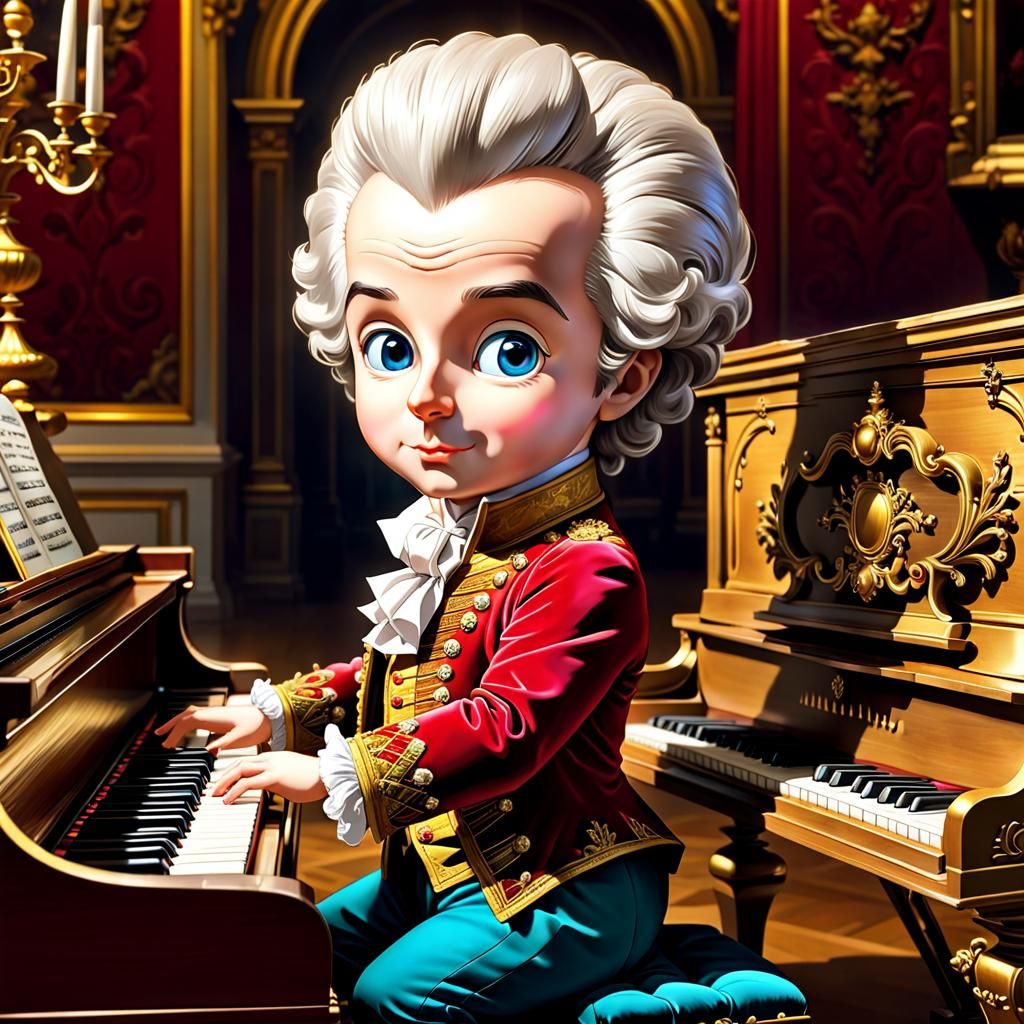 Wolfgang Amadeus Mozart, Chibi! πΉπΆβ€οΈ