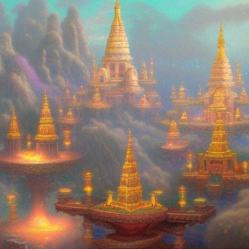 Intricate Indian Temples with Steampunk Technology