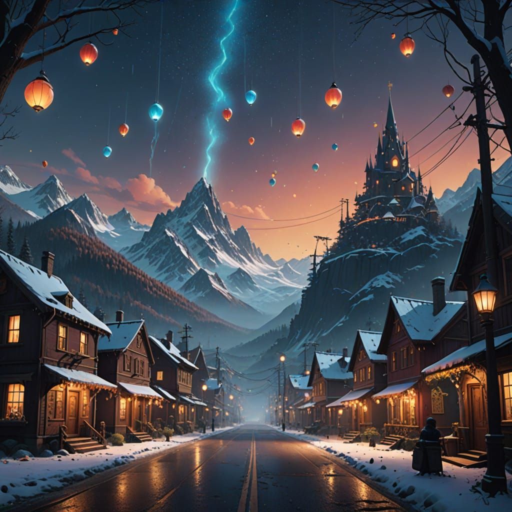 Whimsical Christmas Town Transports You to a Snow Globe Wond...