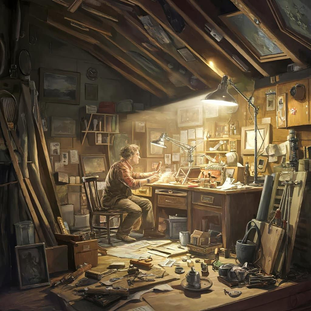 Inventor's Attic Workshop in Oil Painting