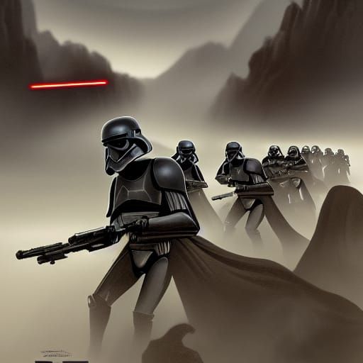 Star Wars Dark Legion Stormtroopers in Epic Digital Painting