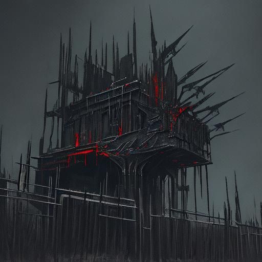 Robotic Raven in Gothic Sci-Fi Setting