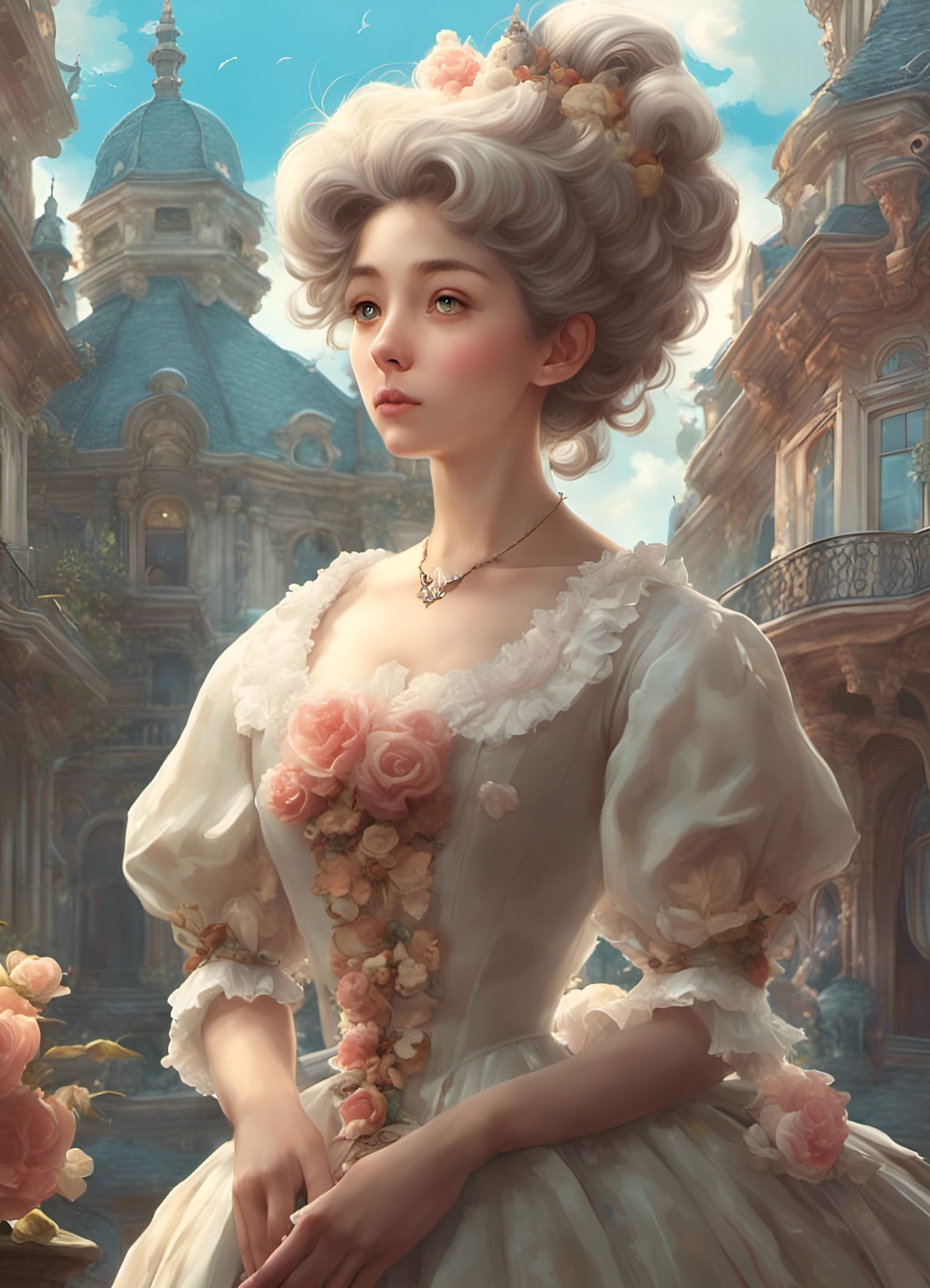 Rococo Lady: Anime Key Visual Art