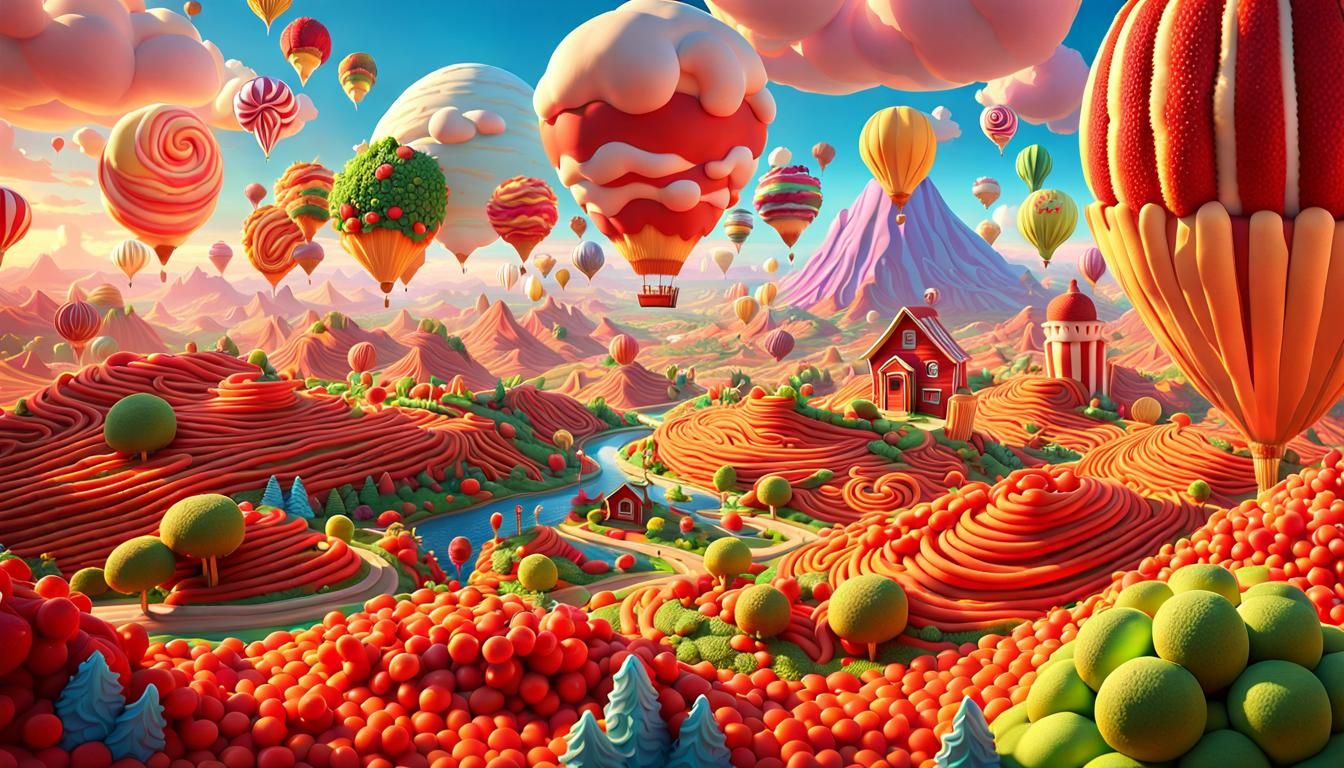 Edible Landscapes: Spaghetti Lands and Candy Worlds