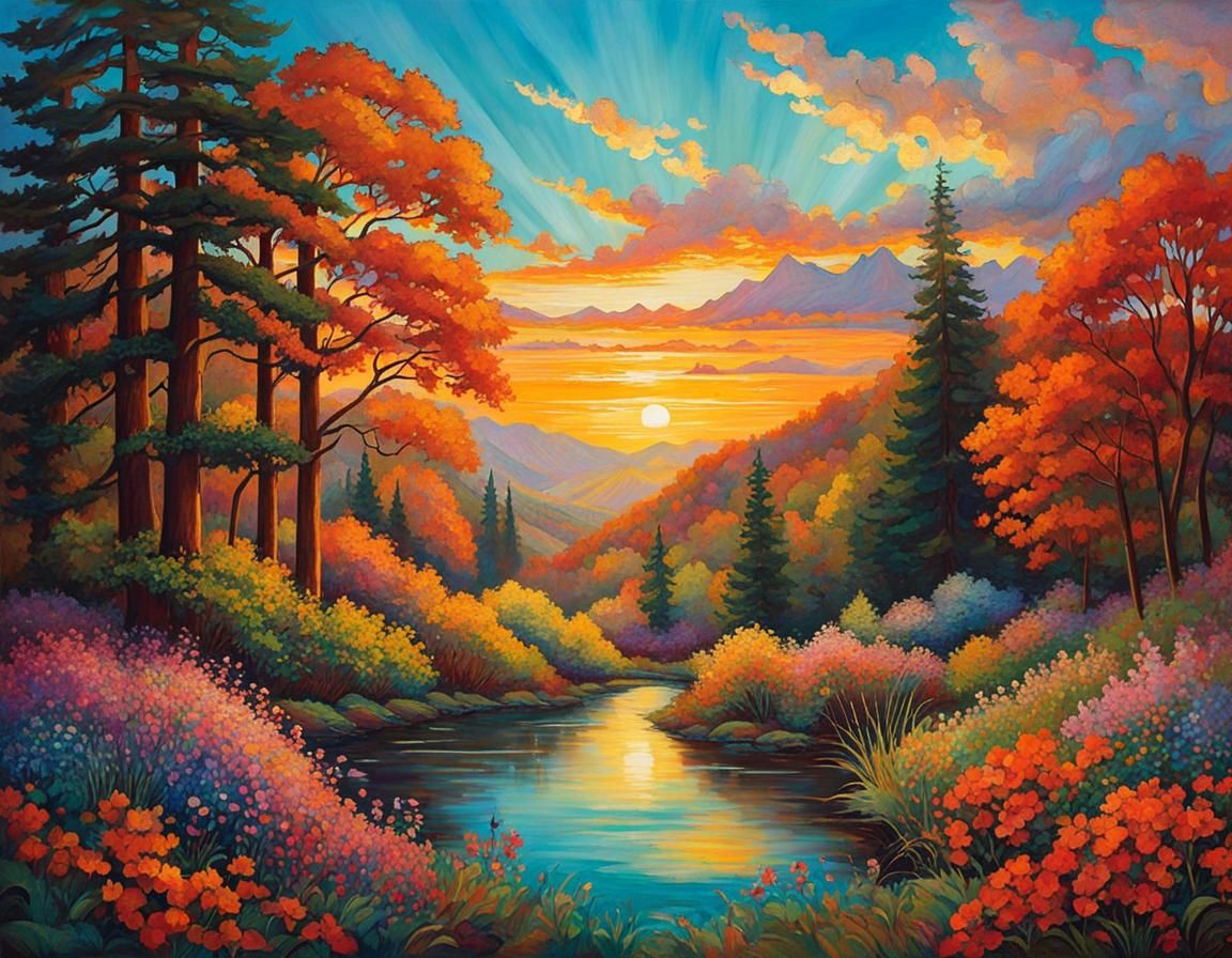 Inspirational Quote in Stained Glass Style