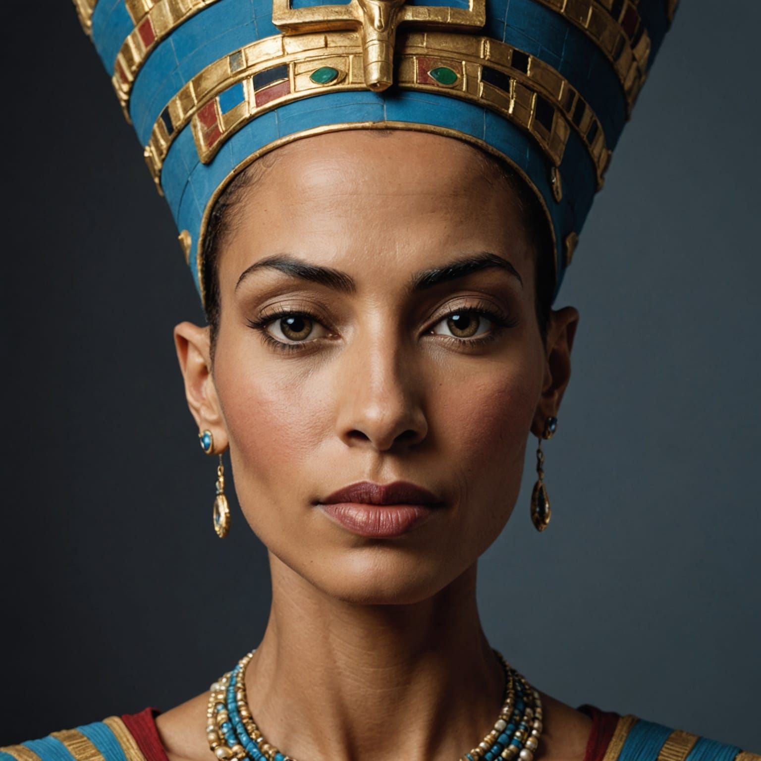 Nefertiti Portrait in Professional Photography Style