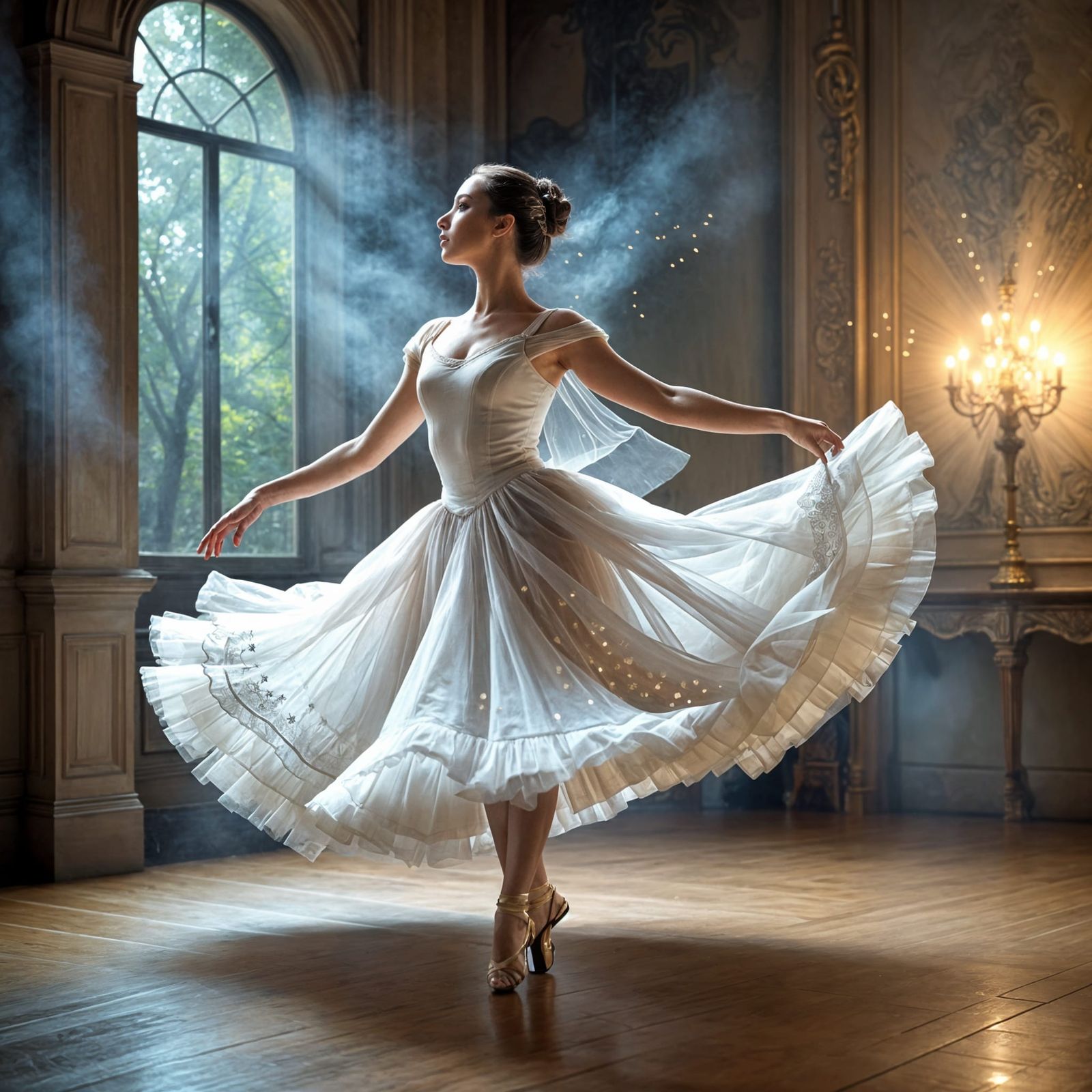 Majestic Dancer in Ethereal Motion