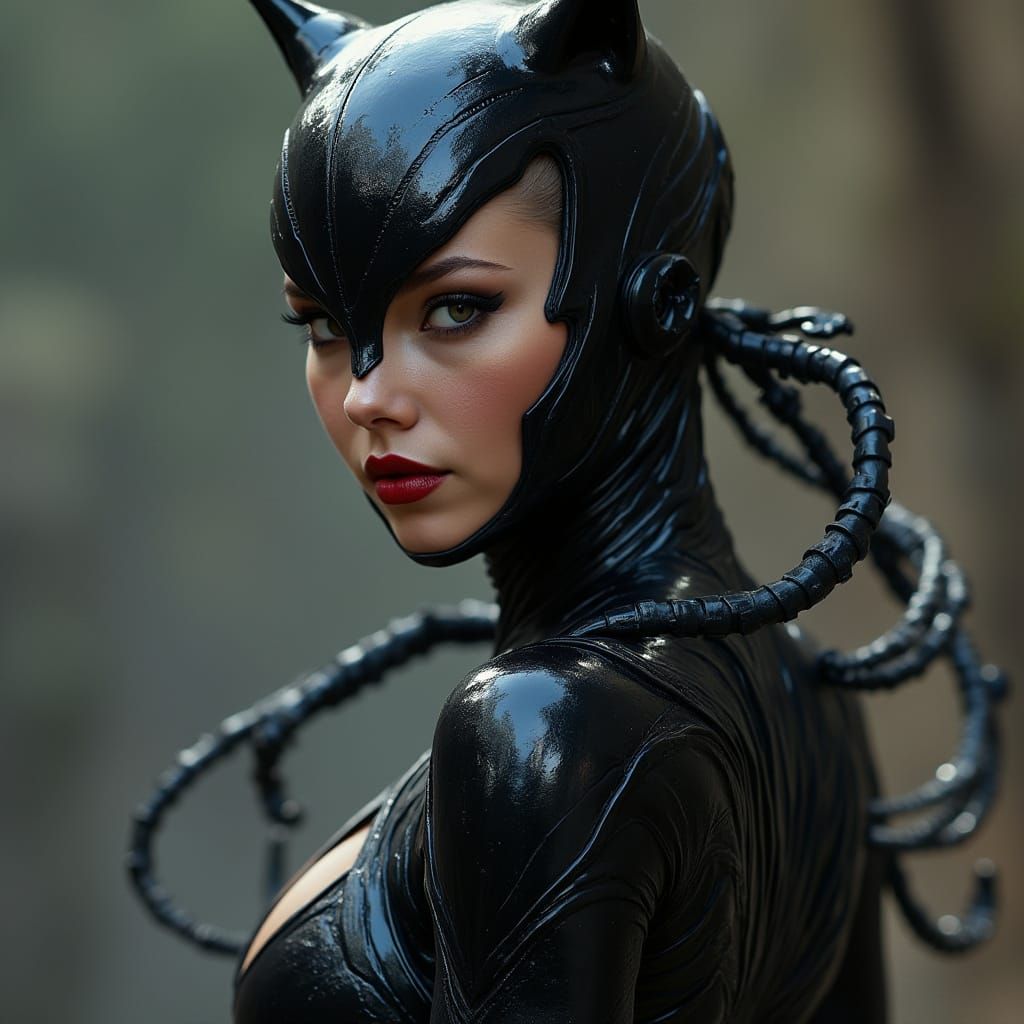 Gothic Cyberpunk Symbiote Goddess