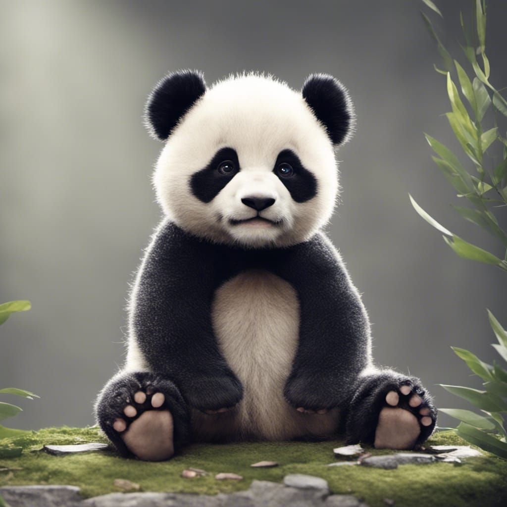 Cute Panda Portrait