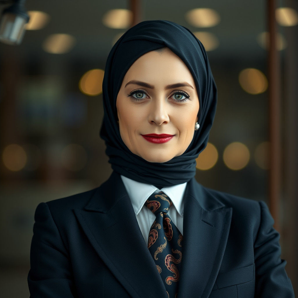 Elegant Russian Businesswoman in Sophisticated Style