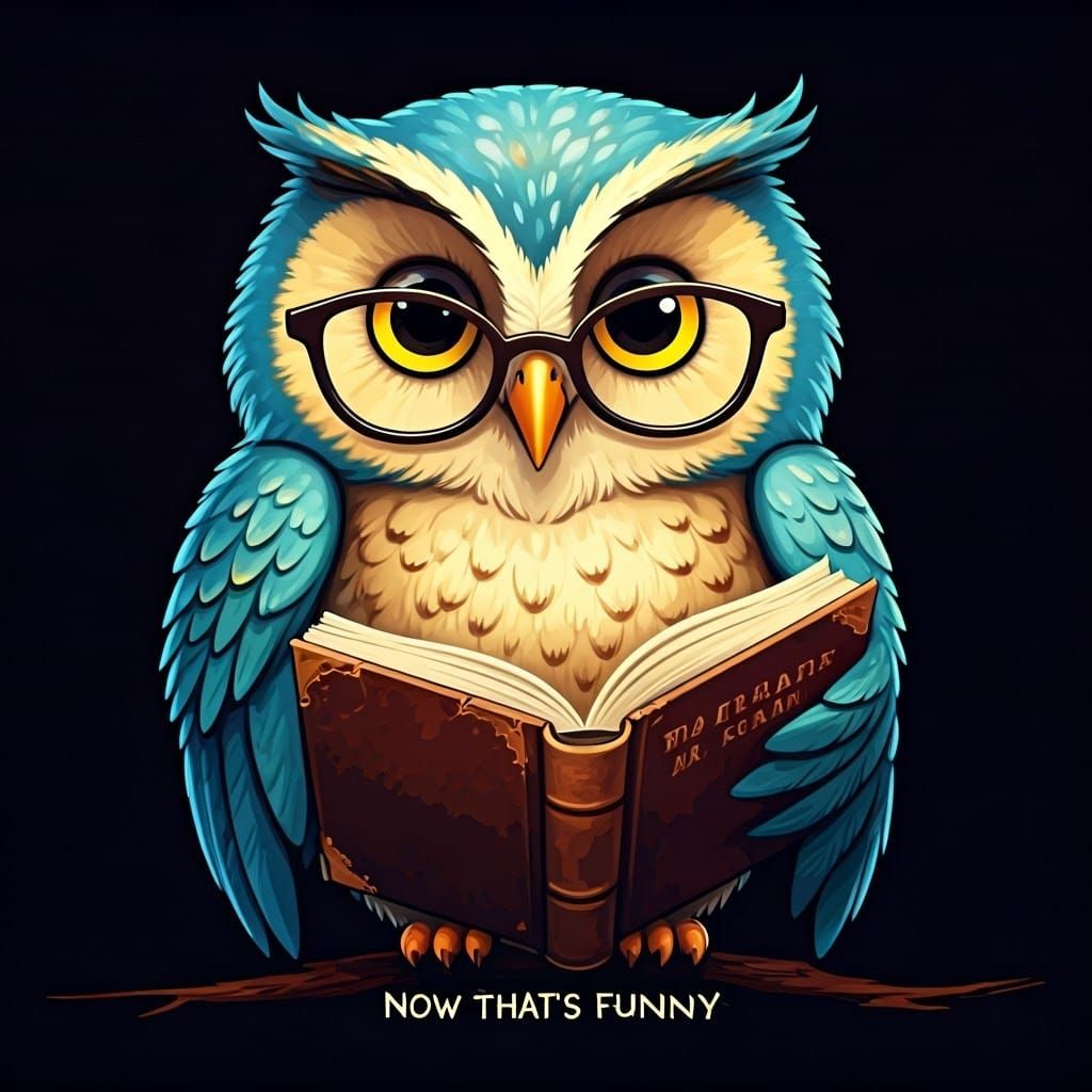 Whimsical Cartoon Owl Shares Treasured Secret