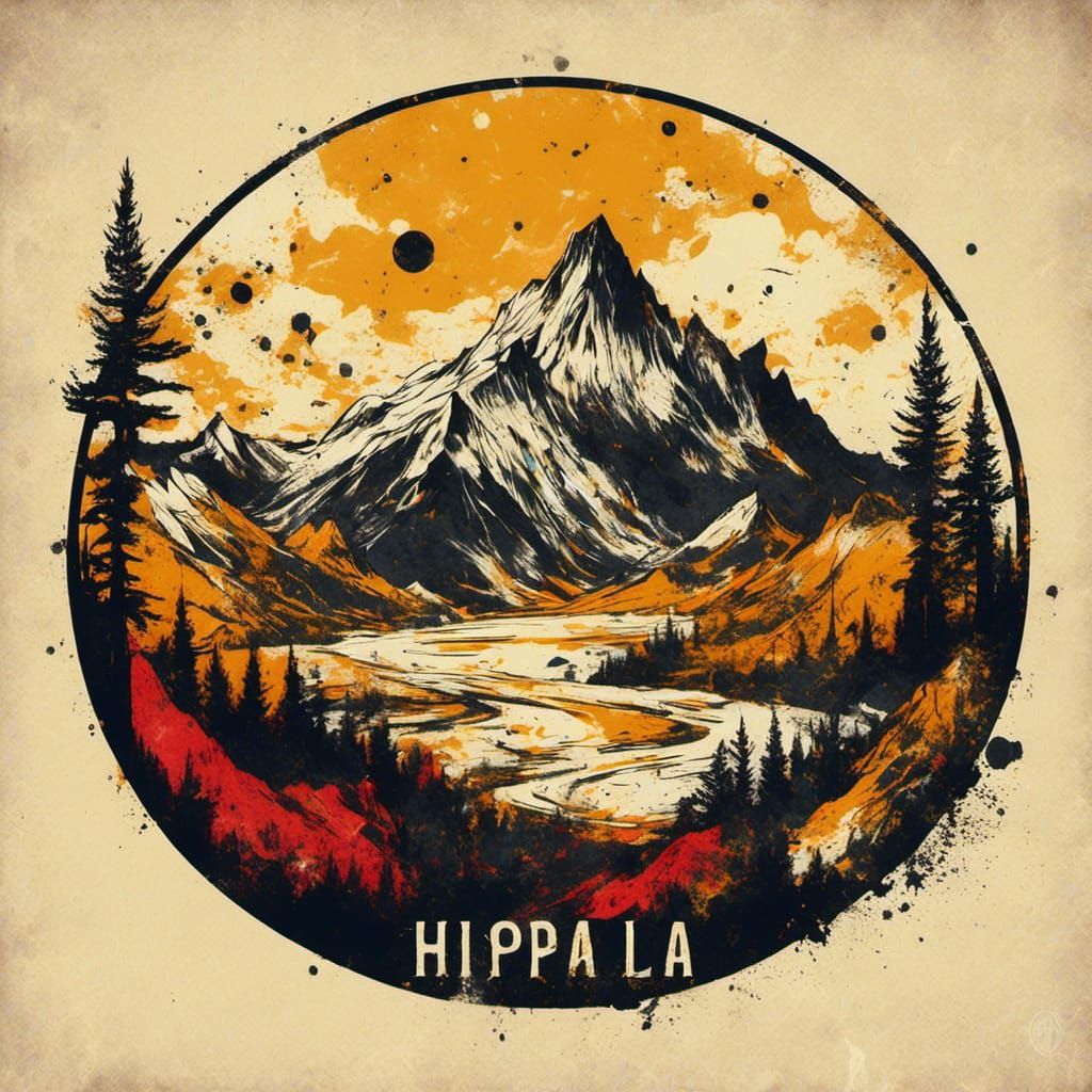 HISPALA Logo with Mountain and Cardinal Directions