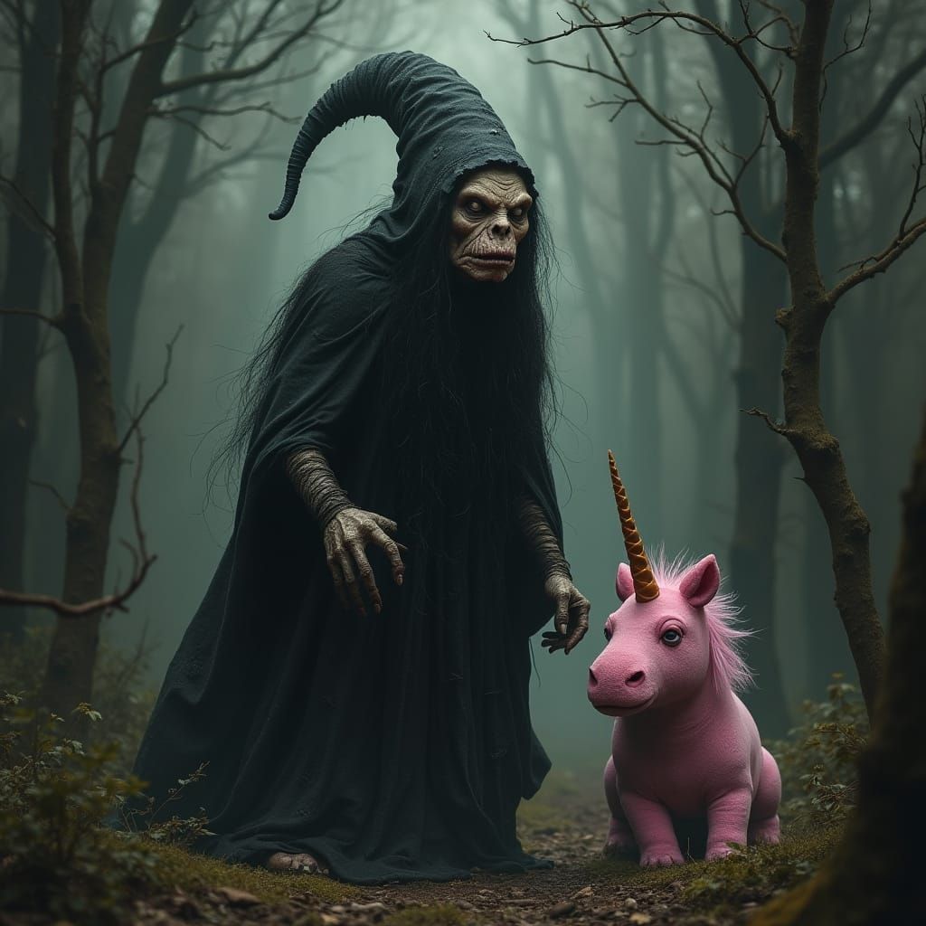 Baba Yaga Kidnaps a Pink Unicorn