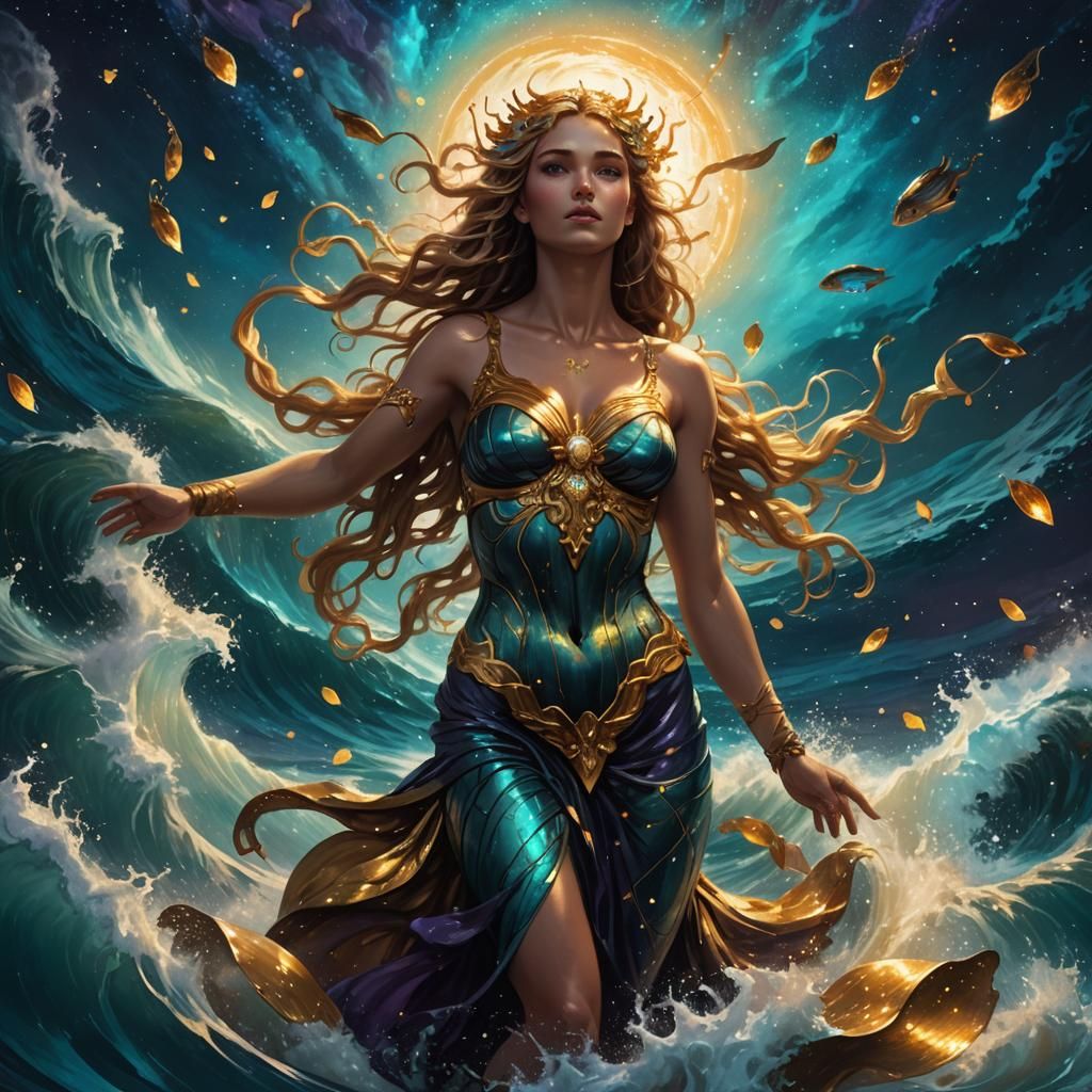 Aphrodite Rising from the Starry Sea