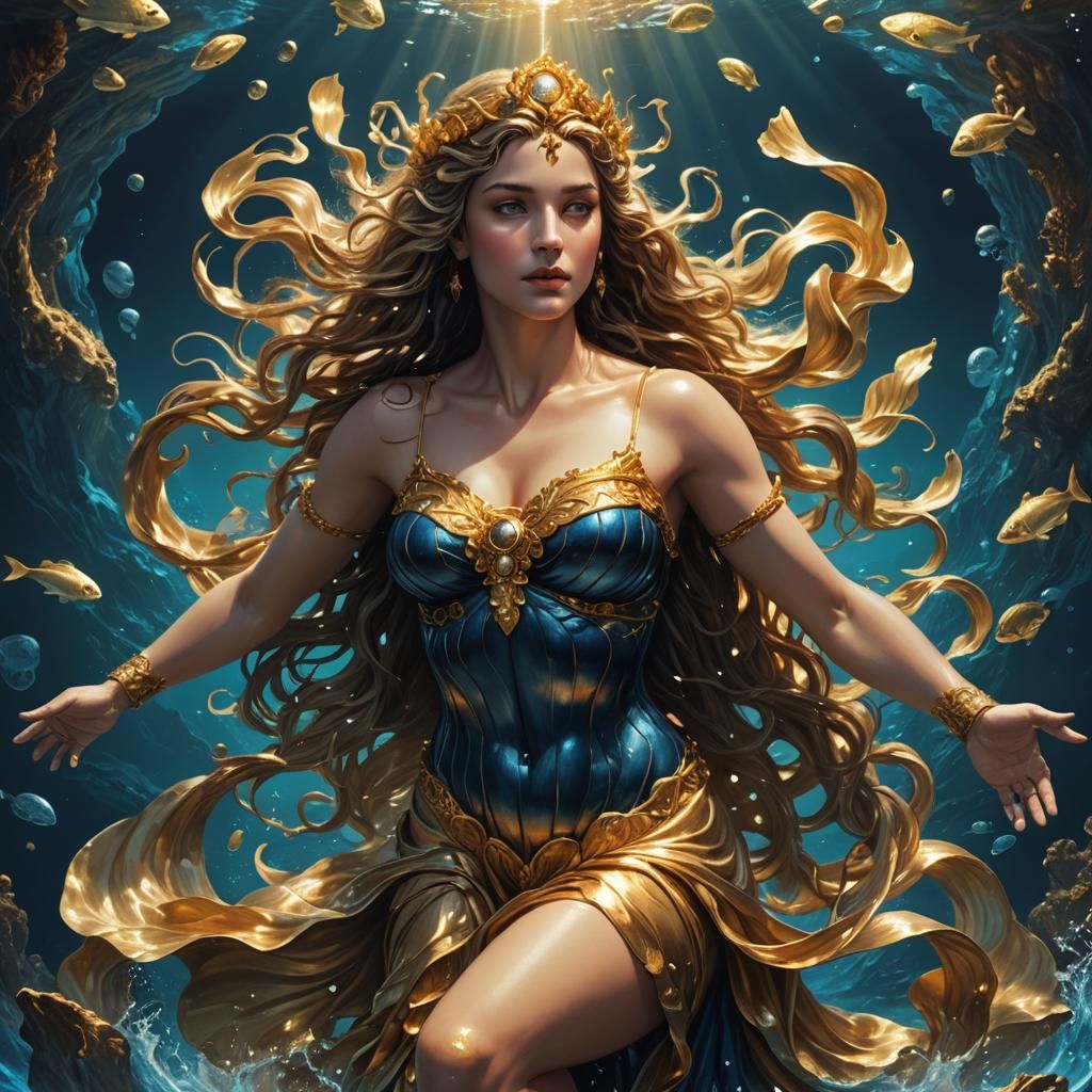 Aphrodite Rises from the Golden Sea