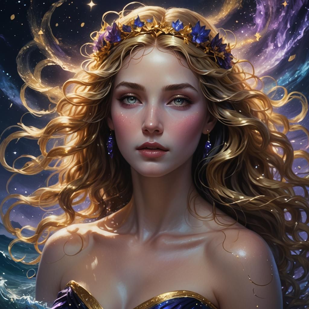 Aphrodite Rises from the Starry Sea